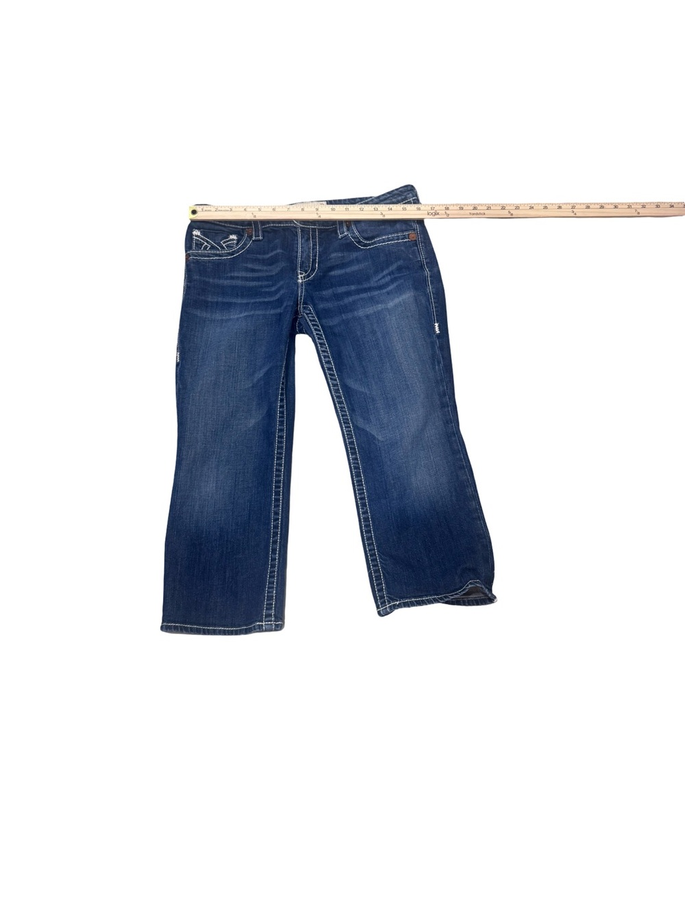 Big Star Liv Dark Wash Capris - Picture 3 of 7
